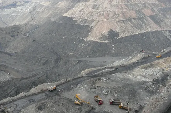 Baiyinhua Open-Pit Coal Mine (No.3 Open Pit Mine) in Inner Mongolia