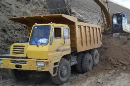 First all-electric off-road dump truck