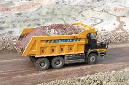 First all-electric off-road dump truck