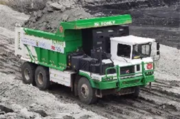 First hydrogen-powered off-road dump truck