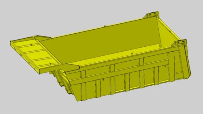 Rectangular dump body