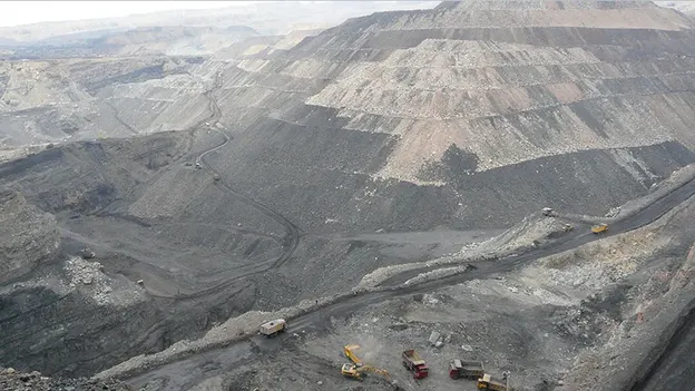 Baiyinhua Open-Pit Coal Mine (No.3 Open Pit Mine) in Inner Mongolia