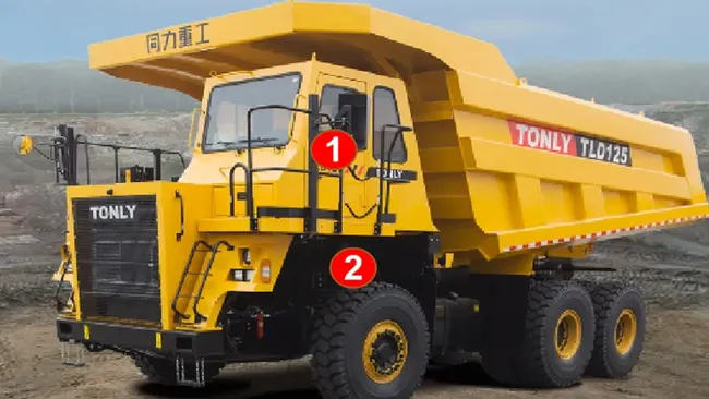 Mining truck cab