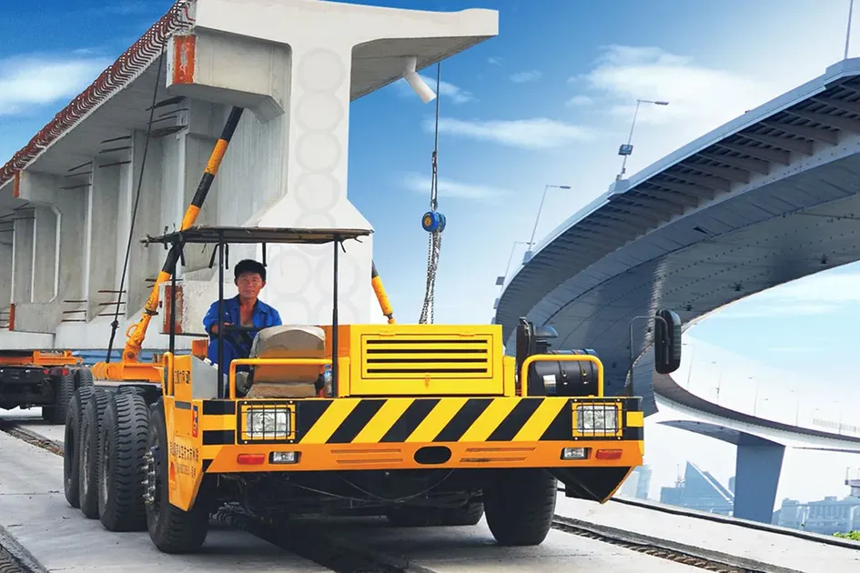 Off-Road Bridge Beam Transport Truck